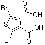 structure of CAS# 190723-12-7, 2,5-二溴噻吩-3,4-二甲酸