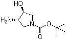 structure of CAS# 190792-74-6, (3S,4S)-N-Boc-3-氨基-4-羟基吡咯烷
