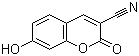 structure of CAS# 19088-73-4, 3-Cyano-7-hydroxycoumarin
