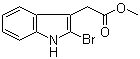 structure of CAS# 1912-35-2, (2-溴-1H-吲哚-3-基)乙酸甲酯