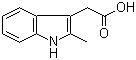 structure of CAS# 1912-43-2, 2-甲基-3-吲哚乙酸