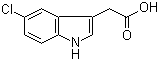 CAS # 1912-45-4, 5-Chloroindole-3-acetic acid, 2-(5-Chloro-1H-indol-3-yl)acetic acid