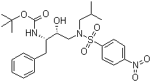 structure of CAS# 191226-98-9, [(1S,2R)-1-苄基-2-羟基-3-[异丁基[(4-硝基苯基)磺酰]氨基]丙基]氨基甲酸叔丁酯