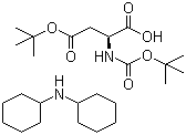 structure of CAS# 1913-12-8, N-叔丁氧羰基-L-天冬氨酸 4-叔丁酯二环己胺盐