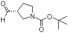 structure of CAS# 191347-94-1, (3R)-3-甲酰基-1-吡咯烷甲酸叔丁酯