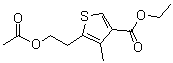 structure of CAS# 19156-47-9, 5-[2-(乙酰氧基)乙基]-4-甲基-3-噻吩羧酸乙酯