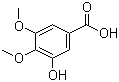 structure of CAS# 1916-08-1, 3-Hydroxy-4,5-dimethoxybenzoic acid