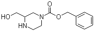 structure of CAS# 191739-40-9, 3-(羟甲基)哌嗪-1-甲酸苄酯