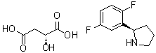 CAS 登录号：1919868-77-1, (2R)-(2R)-2-(2,5-二氟苯基)吡咯烷 (2R)-2-羟基丁二酸盐