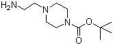structure of CAS# 192130-34-0, 4-(2-氨基乙基)哌嗪-1-甲酸叔丁酯