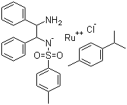 structure of CAS# 192139-92-7, 氯[[(1R,2R)-(-)-2-氨基-1,2-二苯基乙基](对甲苯磺酰基)氨基)](对伞花烃)钌(II)