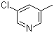 structure of CAS# 19230-55-8, 3-Chloro-5-methylpyridine