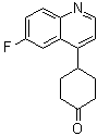 structure of CAS# 1923836-99-0, 4-(6-Fluoro-4-quinolinyl)cyclohexanone