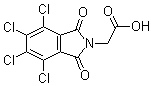 structure of CAS# 19244-35-0, 4,5,6,7-四氯-1,3-二氧代-2-异吲哚啉乙酸