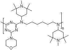 CAS 登录号：193098-40-7, 光稳定剂 UV-3529, N,N'-双(2,2,6,6-四甲基-4-哌啶基)-1,6-己二胺同吗啉-2,4,6-三氯-1,3,5-三嗪的甲基化聚合物