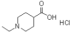 structure of CAS# 193537-75-6, 1-Ethyl-4-piperidinecarboxylic acid hydrochloride