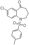 structure of CAS# 193686-76-9, 7-氯-5-氧代-1-对甲苯磺酰基-2,3,4,5-四氢-1H-苯并氮杂卓