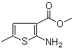 structure of CAS# 19369-53-0, 2-氨基-5-甲基噻吩-3-羧酸甲酯