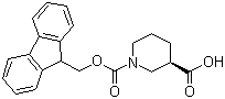 structure of CAS# 193693-67-3, (R)-1-芴甲氧羰基哌啶-3-甲酸