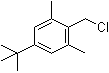structure of CAS# 19387-83-8, 1-叔丁基-4-(氯甲基)-3,5-二甲基苯