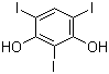 CAS # 19403-92-0, 2,4,6-Triiodoresorcinol, 2,4,6-Triiodobenzene-1,3-diol