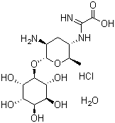 structure of CAS# 19408-46-9, Kasugamycin hydrochloride hydrate