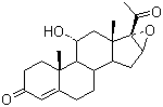 CAS # 19427-36-2, 11a-Hydroxy-16,17a-epoxyprogesterone, 16a,17-epoxy-11a-hydroxypregn-4-ene-3,20-dione