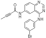 structure of CAS# 194423-06-8, N-[4-[(3-Bromophenyl)amino]-6-quinazolinyl]-2-butynamide