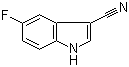 5-Fluoro-1H-indole-3-carbonitrile molecular structure (CAS 194490-15-8)