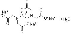 structure of CAS# 194491-31-1, N,N'-1,2-Ethanediylbis[N-(carboxymethyl)glycine] tetrasodium salt hydrate
