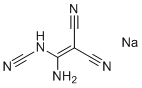 structure of CAS# 19450-38-5, Cyanamide, (1-amino-2,2-dicyanoethenyl)-, monosodium salt
