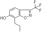 structure of CAS# 194608-88-3, 7-Propyl-3-(trifluoromethyl)benzo[d]isoxazol-6-ol