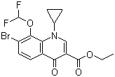 structure of CAS# 194805-07-7, 7-溴-1-环丙基-8-二氟甲氧基-1,4-二氢-4-氧代喹啉-3-羧酸乙酯