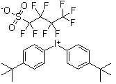 structure of CAS# 194999-85-4, 二(4-叔丁基苯基)碘鎓全氟代丁烷磺酸盐