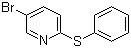 structure of CAS# 19520-27-5, 5-溴-2-(苯硫基)吡啶