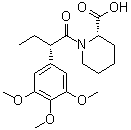 CAS # 195202-09-6, (2S)-1-[(2S)-1-Oxo-2-(3,4,5-trimethoxyphenyl)butyl]-2-piperidinecarboxylic acid