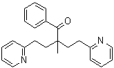 structure of CAS# 195371-52-9, 2-甲基-1-苯基-4-(2-吡啶基)-2-[2-(2-吡啶基)乙基]-1-丁酮