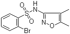 structure of CAS# 195447-72-4, 2-溴-N-(4,5-二甲基-3-异恶唑基)苯磺酰胺