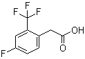 structure of CAS# 195447-80-4, 4-氟-2-三氟甲基苯乙酸
