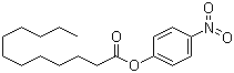 CAS # 1956-11-2, 4-Nitrophenyl laurate, 4-Nitrophenyl dodecanoate, p-Nitrophenyl laurate