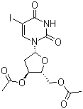 structure of CAS# 1956-30-5, 3',5'-二-O-乙酰基-5-碘-2'-脱氧尿苷
