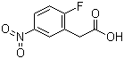structure of CAS# 195609-18-8, (2-Fluoro-5-nitrophenyl)acetic acid