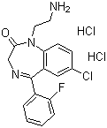 CAS 登录号：19603-97-5, 二去乙基氟西泮二盐酸盐