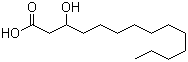 structure of CAS# 1961-72-4, 3-羟基十四烷酸
