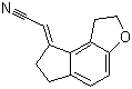 CAS 登录号：196597-79-2, (E)-(1,6,7,8-四氢-2H-茚并[5,4-b]呋喃-8-亚基)乙腈