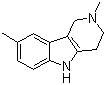structure of CAS# 19686-05-6, 2,8-二甲基-2,3,4,5-四氢-1H-吡啶并[4,3-b]吲哚