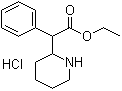 structure of CAS# 19716-79-1, alpha-苯基-2-哌啶乙酸乙酯盐酸盐