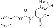 structure of CAS# 19728-57-5, N-苄氧羰基-DL-组氨酸