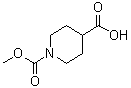 structure of CAS# 197585-42-5, 1-(Methoxycarbonyl)piperidine-4-carboxylic acid