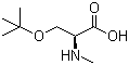 structure of CAS# 197632-83-0, O-叔丁基-N-甲基-L-丝氨酸